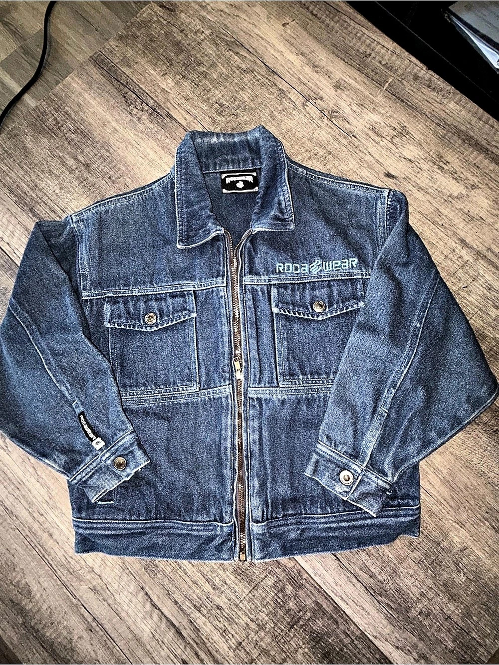 KIDS VINTAGE Roca Wear Rocawear Denim Jacket Denim Jacket Blue Small